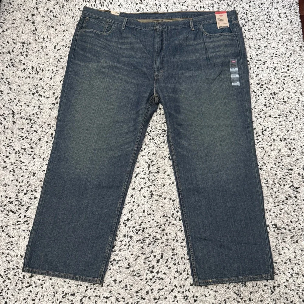 NEW Levi's 559 Mens 54x30 Relaxed Straight Leg Denim Blue Jeans